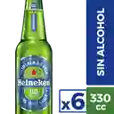 Heineken Cerveza Lager 6 x 330 cc