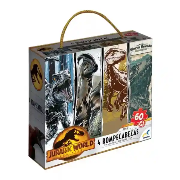 Novelty Rompecabezas 4 en 1 Jurassic World - JCA-3435
