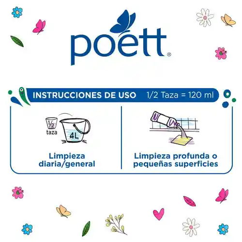 Poett Limpiador Líquido Aromatizante Espíritu Play