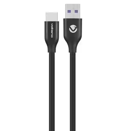 Volkano Cable Usb-C 30W Serie Flexi - Negro 1.5 m
