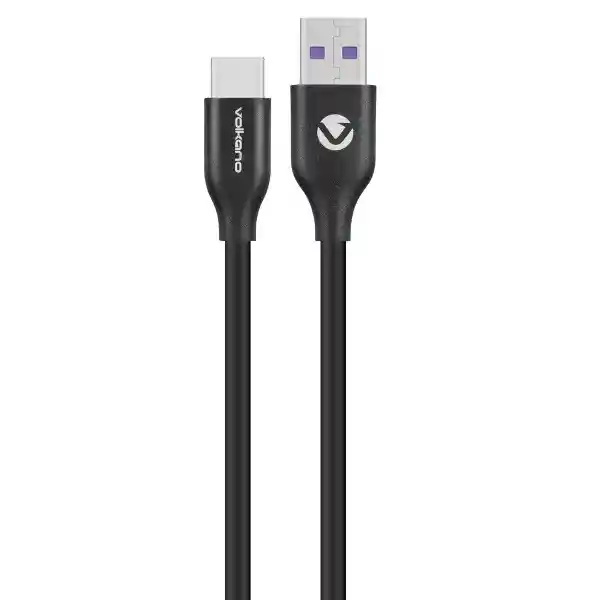 Volkano Cable Usb-C 30W Serie Flexi - Negro 1.5 m