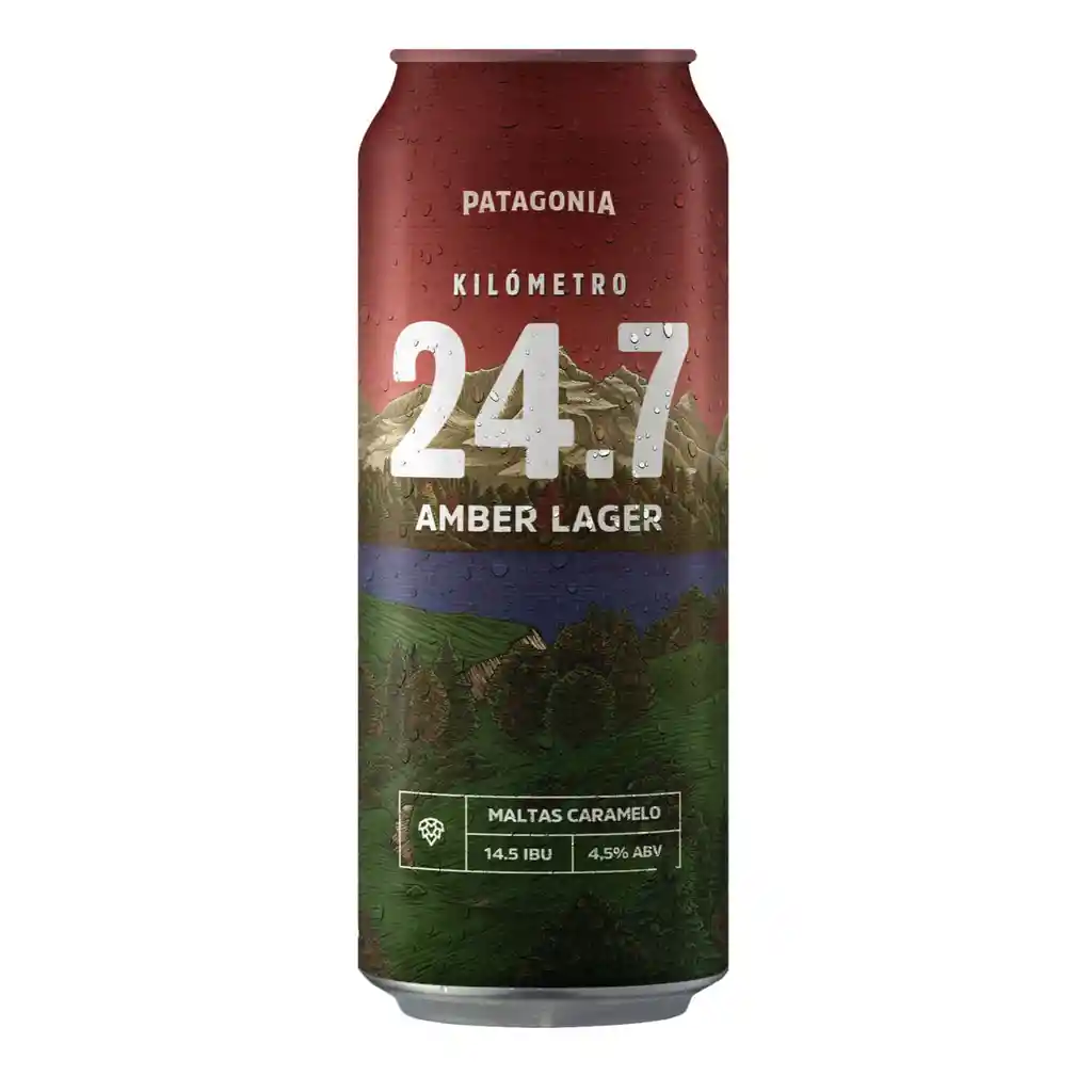 Patagonia Cerveza Amber Lager Kilómetro 24.7 en Lata