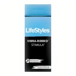 Lifestyles Preservativos Vibra-Ribbed Stimula