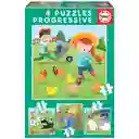 Puzzles Progresivos Animales de la Granja