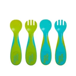 Vital Baby Pack de Cubiertos Plástico Azul y Verde