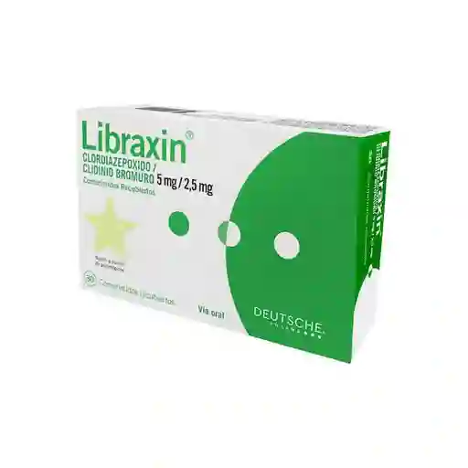  Libraxin Clordiazep Oxido  (2.5 Mg) Clidinio Bromuro (5 Mg) 