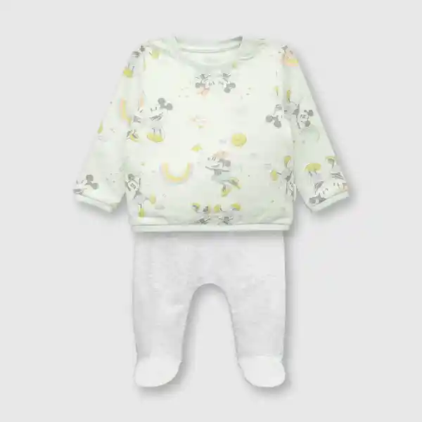 Pijama Clemente Minne y Mickey de Bebé Niña Aqua Talla 0 Colloky