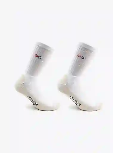 Peruggi Calcetines Cobre Algodón Deportivo 2/4 Blanco 10/10M