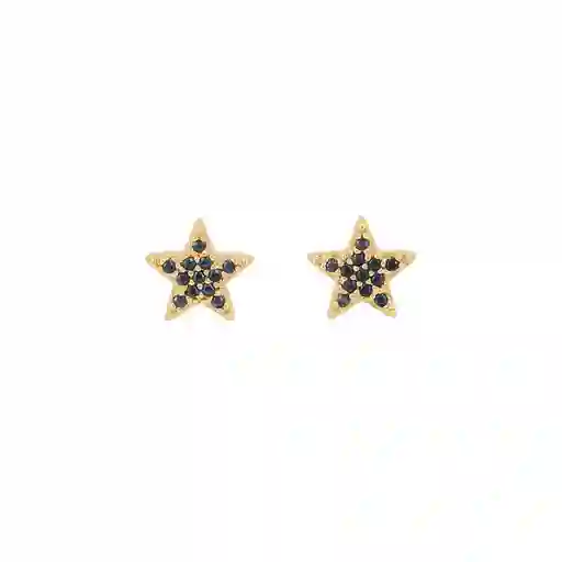 Aros Estrella Black Gold