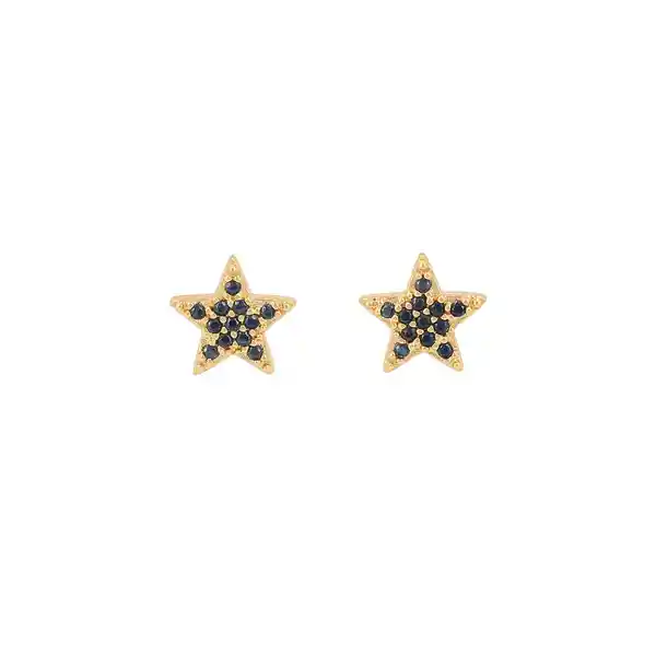 Aros Estrella Black Gold