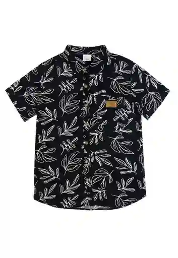 Camisa Guayabera Spirit jr Niño Negro Talla 12 - 358