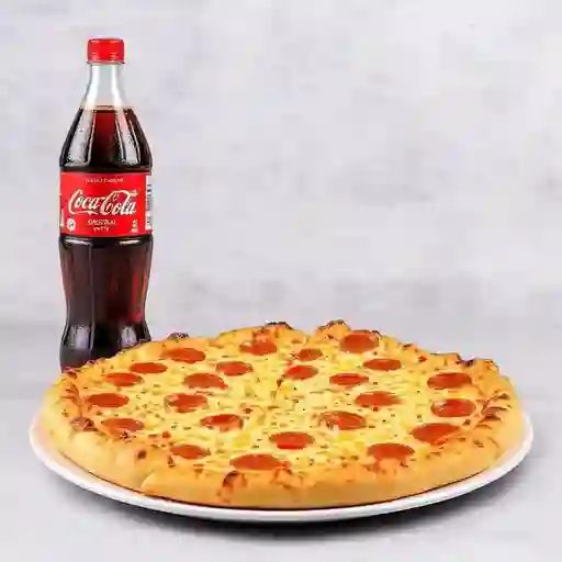 Pizza Familiar Palitos Ajo y Bebida