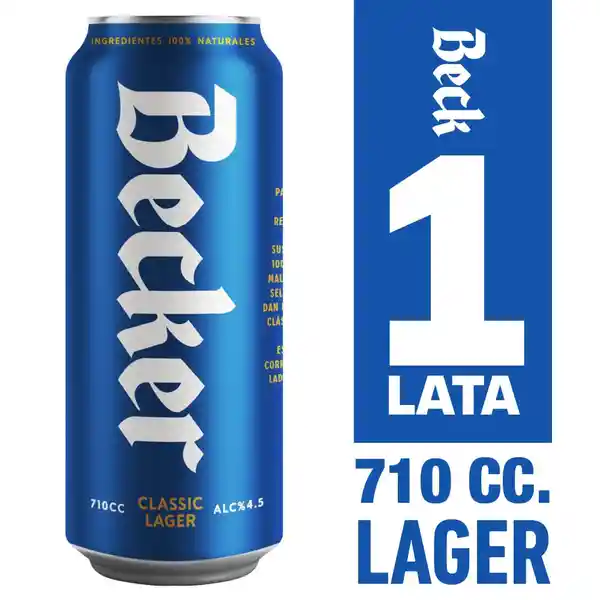 Becker Cerveza Classic Lager