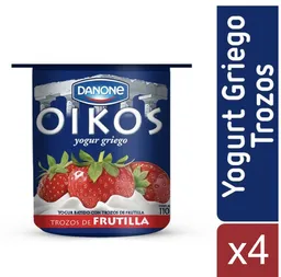 Oikos Yogur Griego Frutilla Pack