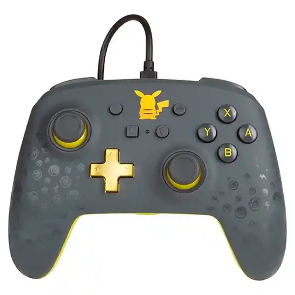 Nintendo Control Switch Wired Pokémon Pikachu Grey Powera