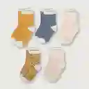 Pack Calcetines de Niña Mostaza Talla 3/4 A Opaline