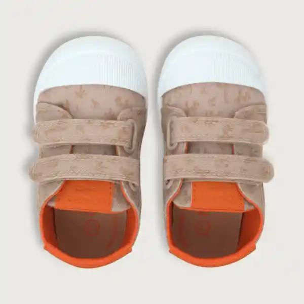 Zapatillas Urbana Velcro Estampada Niño Beige Talla 21 Opaline