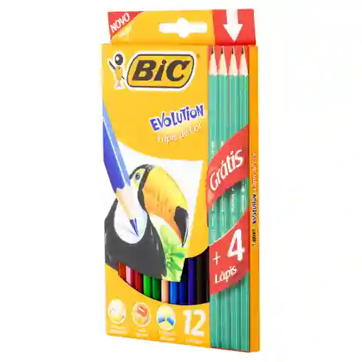 Bic Lapices Color Evolution 12 Un +4Graf