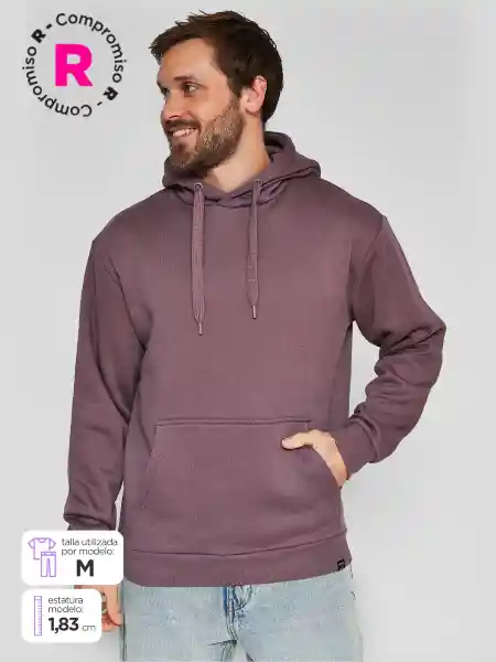 Index Polerón Hoodsolid Morado M SS25