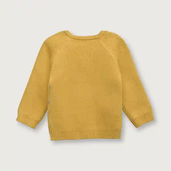 Suéter Acanalado Osos de Niño Amarillo Talla 6M Opaline