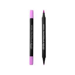 Plumon a Base de Agua Doble Punta Lila 16.8 1.2 cm Miniso