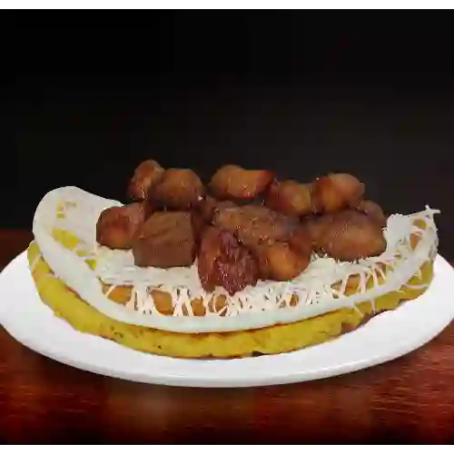 Cachapa Clásica con Cochino Frito