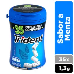 Trident Goma de Mascar Sabor a Menta sin Azúcar