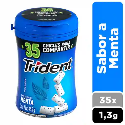 Trident Goma de Mascar Sabor a Menta sin Azúcar