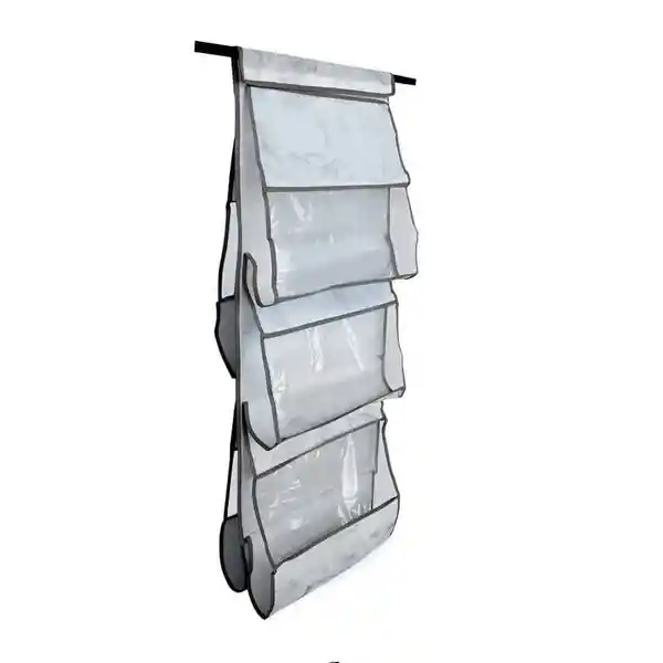 Organizador Closet Plegable Para Ropa 5 Bolsillos Blanco