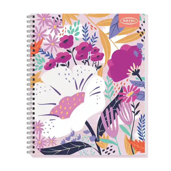 Artel Cuaderno Universitario 100 Hojas Floral Artel 7 mm