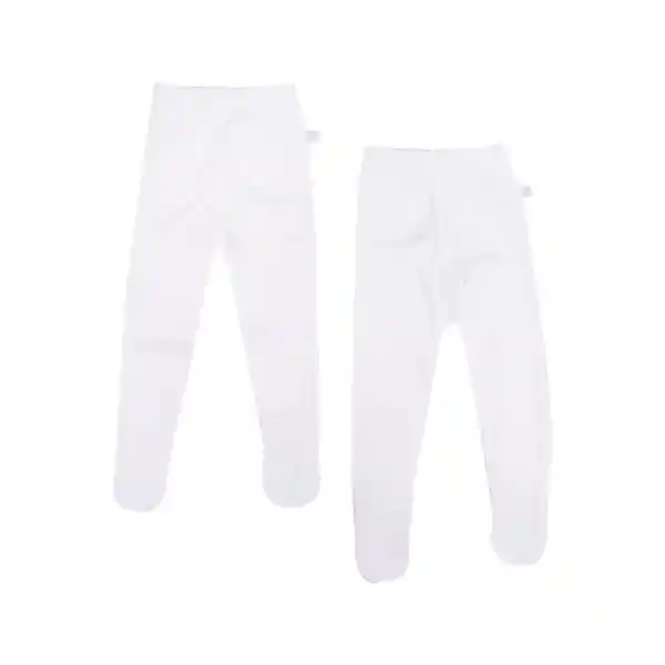 Set Panty 2 Pzas Bebe Niño Blanco Pillin 6 M