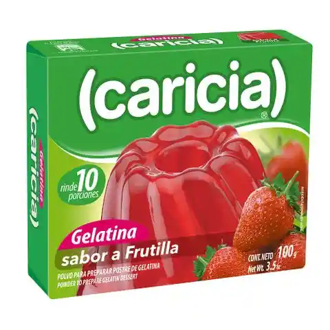 Caricia Gelatina Sabor Frutilla
