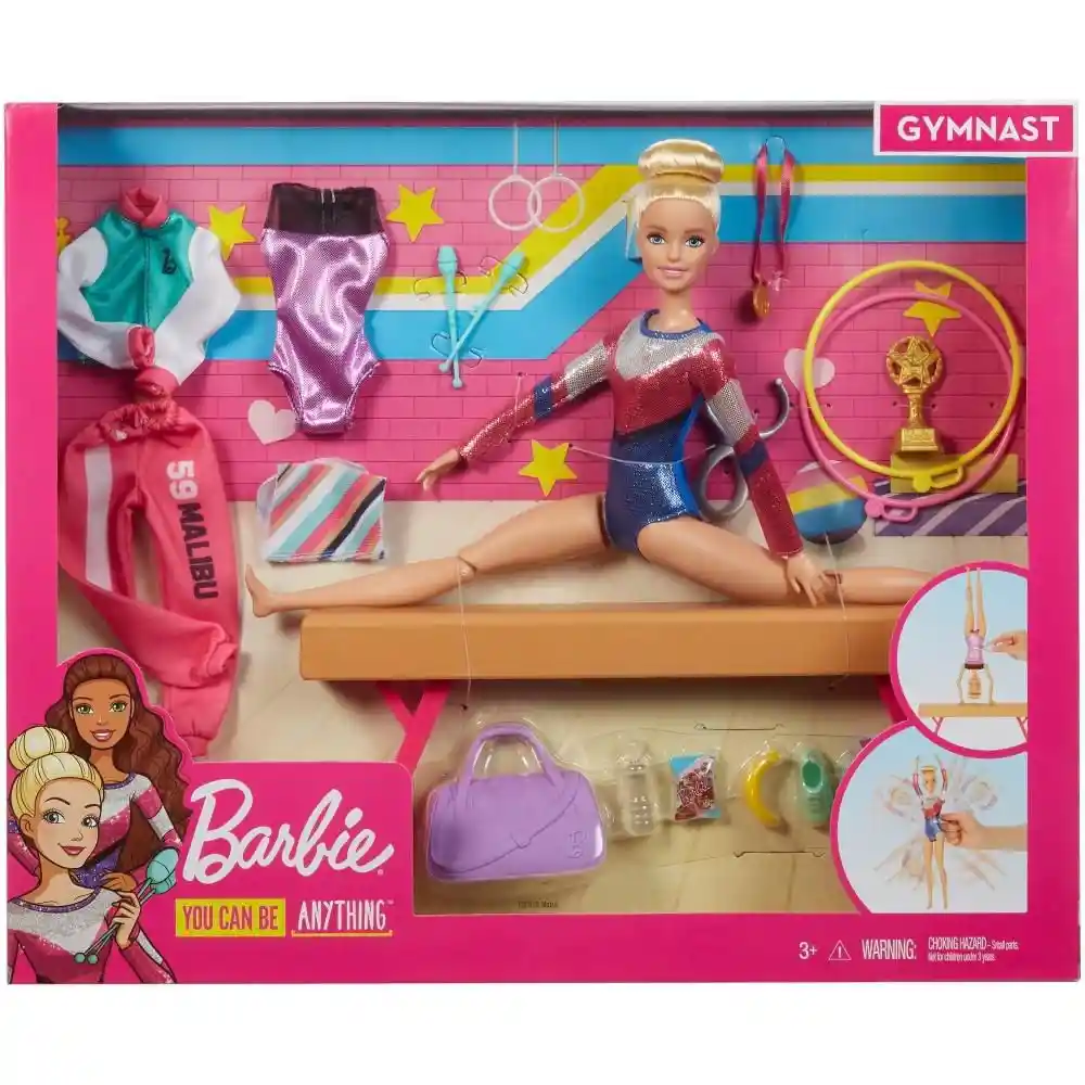 Barbie Set de Muñeca Gimnasia