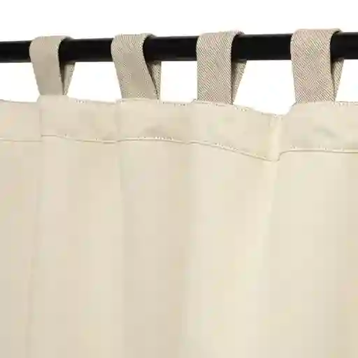 Cortina Blackout Con Presillas Beige 140 x 240 cm Casaideas