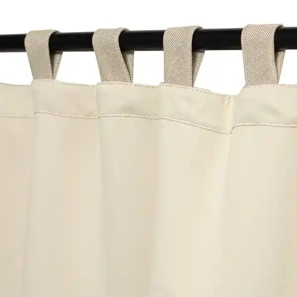 Cortina Blackout Con Presillas Beige 140 x 240 cm Casaideas