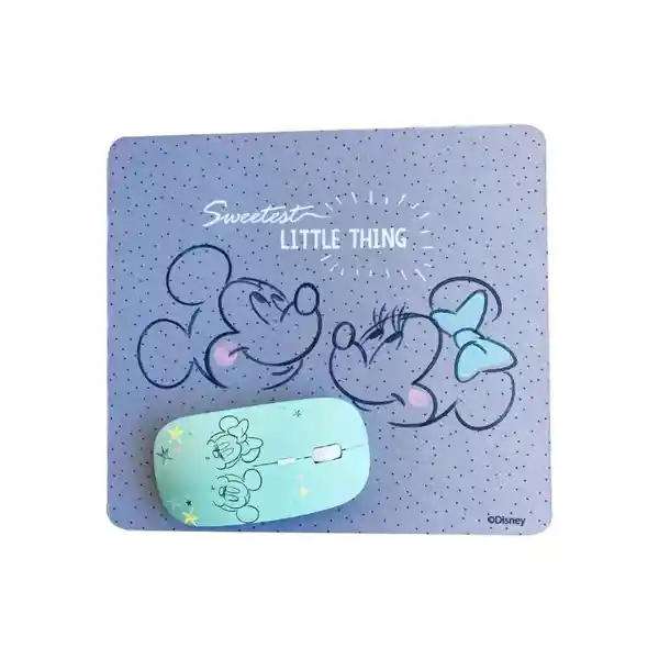 Kit Mouse Inalámbrico y Mouse Pad Mickey Cla