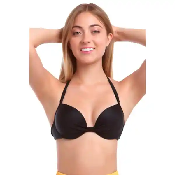 Bikini Estilo Sostén Clásico Negro Talla S Samia