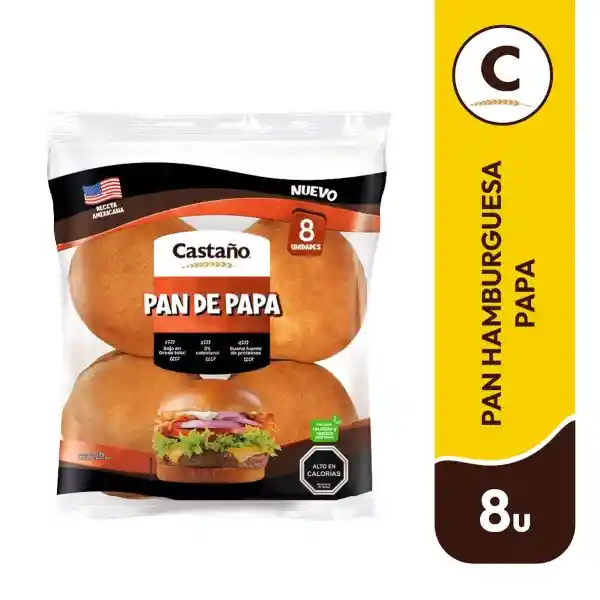 Castano Pan de Papa Hamburguesa