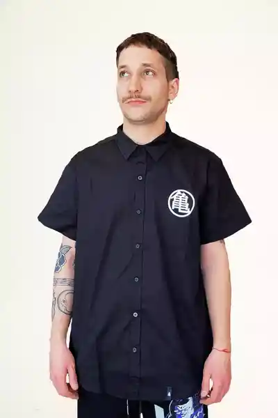 Camisa Dragón Ball Sheng Long Negra Talla L