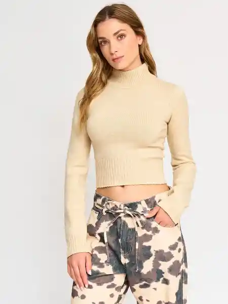 Index Suéter Manga Larga Ámbar Color Arena M P1 S25