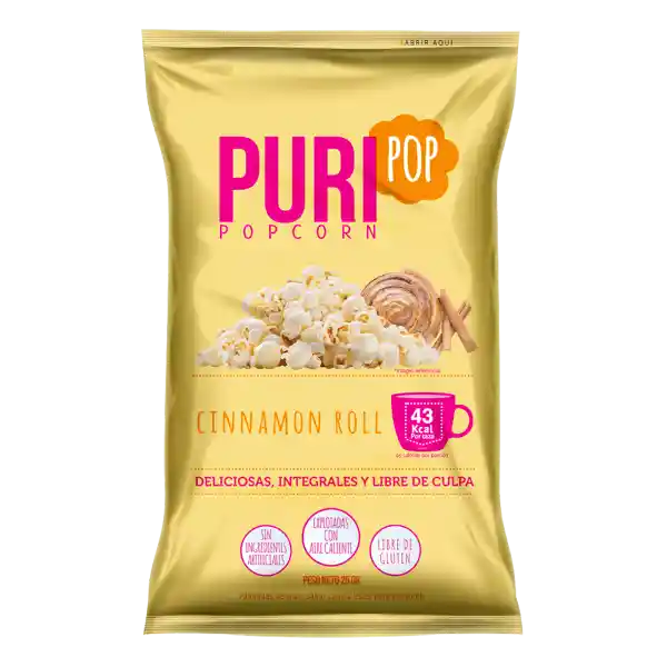 Puripop Pop Corn Cabritas Cinnamon Roll