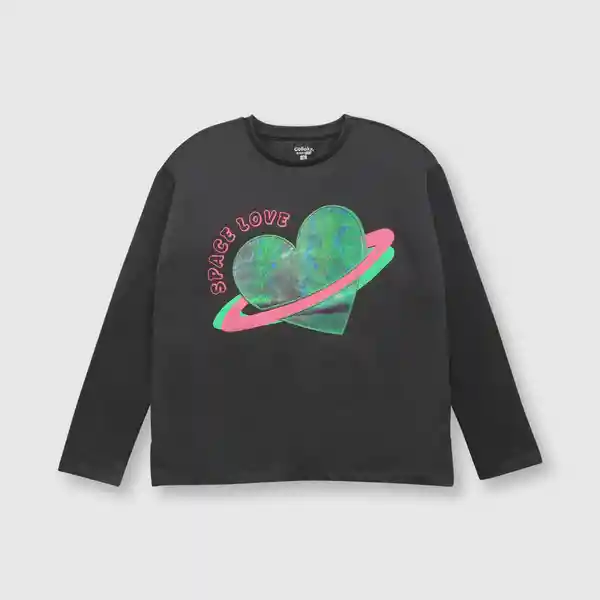 Polera Corazón de Niña Marengo Talla 4A Colloky