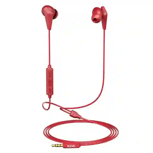 Sleve Audífonos Bluetooth in Ear Epic Wired Red