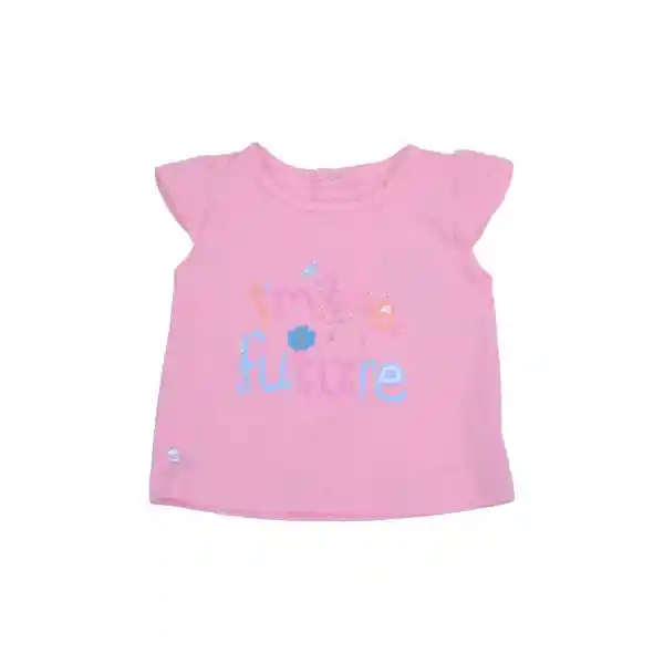 Polera Bebe Niña Rosado Pillin 6 M