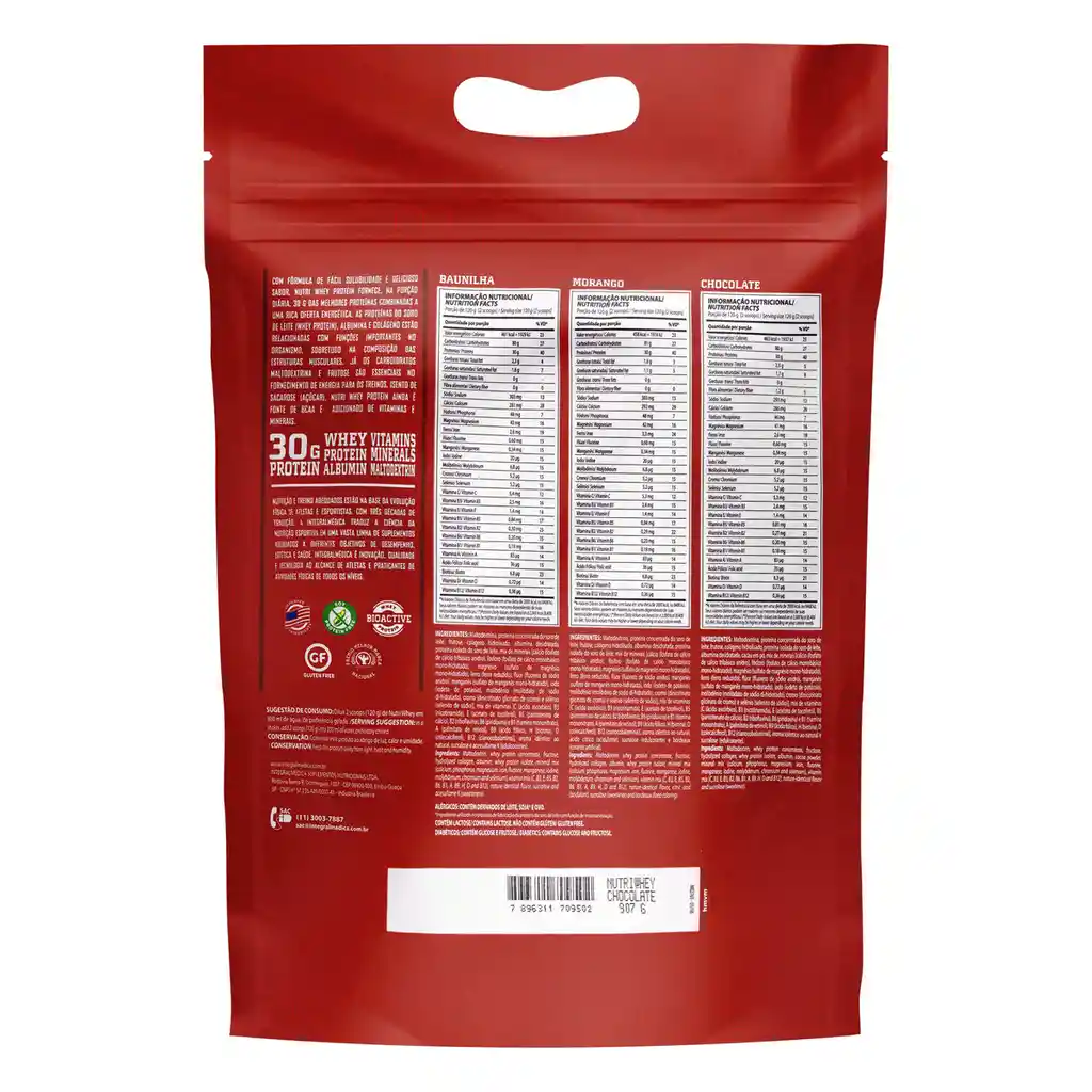 Integralmédica Suplemento Dietario Nutri Whey Protein Baunilha