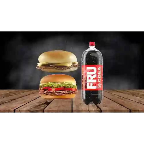 2 Churrascos italiano/barrosluco +bebida