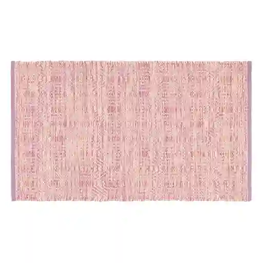 Tapete Bajada de Cama Algodón Rosa 60 x 110 cm Casaideas