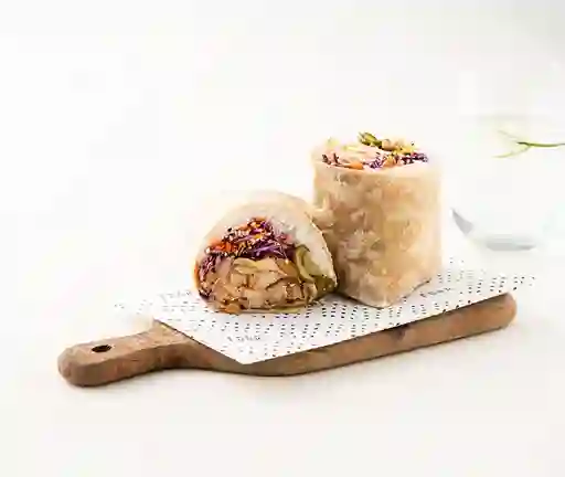 Korean Chicken Wrap Con Pollo Panko Y Mayo Spicy