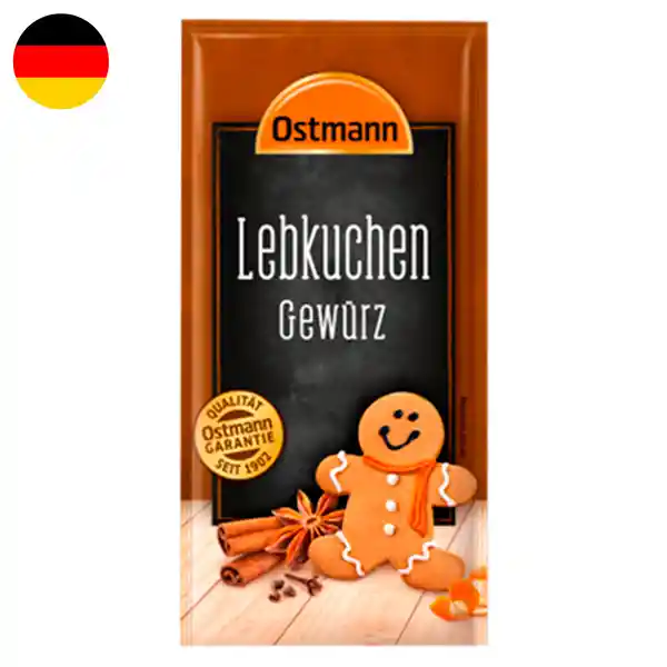 Lebkuchen Mezcla de Especias Ostmann Para Preparar Kuchen Sobre