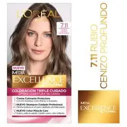 Loreal Paris-Excellence Creme Tinte 7.11 Rubio Cenizo Profundo